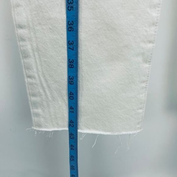 Levi’s 501 Jeans Size 30x32 Women’s High Rise Straight Leng White New - Picture 12 of 15